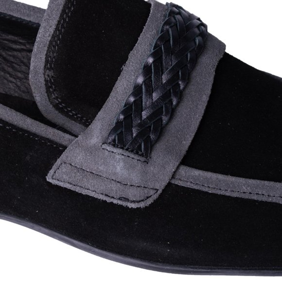DIVARESE BLACK, DIM GRAY LOAFERS | MENS SIZE 44 main image 5